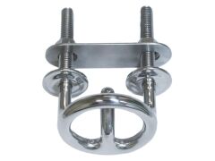 Wasserskihaken für Heckspiegel Edelstahl A4 90x125mm, M12x65mm