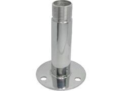 Antennenfuß mit Grundplatte, lang Edelstahl A2 1" 70x105mm