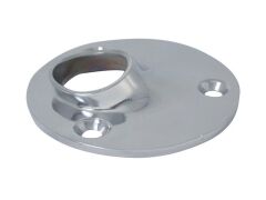 Relinganschweißfuß rund, 60° Edelstahl A4 75mm, für Rohr 25mm