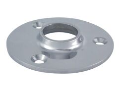 Relinganschweißfuß rund, 90° Edelstahl A4 69mm, für Rohr 22mm