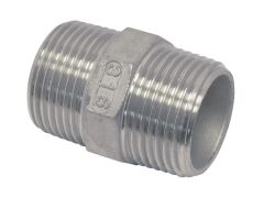 Doppelgewindestück mit Außengewinde Edelstahl A4 1 1/4"