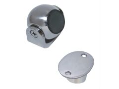 Magnet-Türhalter schwenkbar, mit Einbauplatte Edelstahl A4 34x34mm, ca.5,8kg Haltekraft