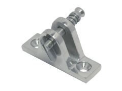 Verdeckbeschlag mit Klappnasenbolzen, 80° Edelstahl A4 56x17mm