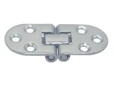 Scharnier, 180° Edelstahl A4 66x30mm