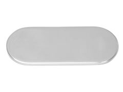 Gegenplatte, oval Edelstahl A2 75x30mm