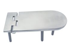 Scharnier mit Gewinde Edelstahl A4 134x65mm, M6x45mm