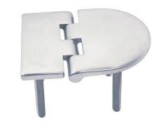 Scharnier mit Gewinde Edelstahl A4 83x65mm, M6x45mm