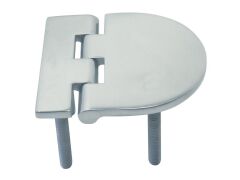 Scharnier mit Gewinde Edelstahl A4 72x65mm, M6x45mm