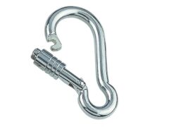 Karabinerhaken mit Springverschluss Edelstahl A4 10x100mm