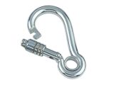 Karabinerhaken mit Springverschluss und Kausche Edelstahl...