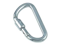 Karabinerhaken mit Springverschluss Edelstahl A4 8x80mm
