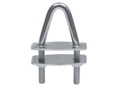 Triangel-Bolzen mit 2 Gegenplatten Edelstahl A4 8° geneigt, M10x60mm