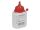 Farbpulverflasche 100g rot für Schlagschnurroller