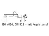 Schnäppchenartikel - 100 x DIN 913 45 H M 20 x 20