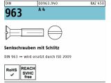 1000 x Senkschrauben mit Schlitz DIN 963 M2,5 x 25...