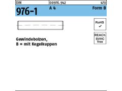 100 x DIN 976 Gewindebolzen Form B M8 x 45 Edelstahl A4