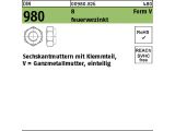 100 x DIN 980 Sicherungsmuttern Kl.8 Form V M 16...