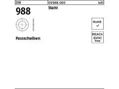 Passscheiben Distanzscheiben Ausgleichscheiben d1=16mm DIN 988 Stahl blank 