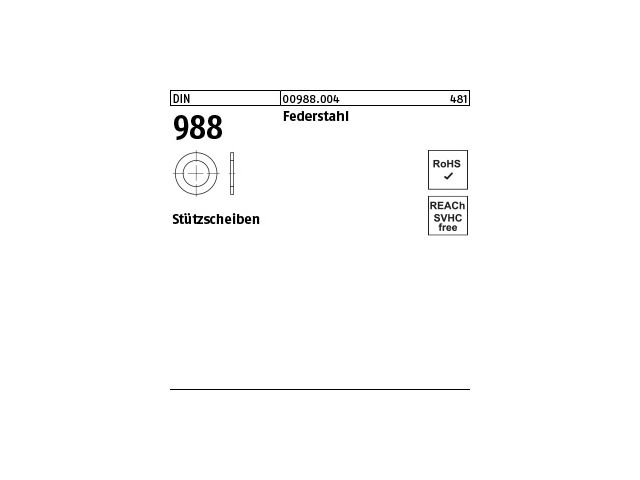 Passscheiben Distanzscheiben Ausgleichscheiben Stahl blank d1=15mm DIN 988 
