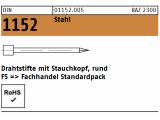1kg DIN 1152 Drahtstifte mit Stauchkopf, Stahl blank 2,2...