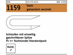 1kg DIN 1159 Schlaufen, Krampennägel 3,1 x 31 Stahl galv. verzinkt