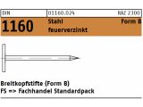 1kg DIN 1160 Breitkopfnagel Form B 2,0 x 20 feuerverzinkt