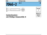 100 x Senkkopfschrauben ISO 7046-2 M8x12 -H Edelstahl A2