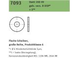 100 x ISO 7093 Flache große Scheiben 200HV für...