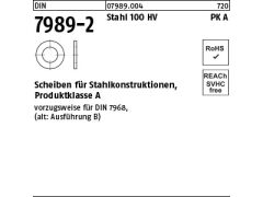 100 x DIN 7989 -2 Scheiben für Stahlkonstruktionen Stahl 20 Pk A ÜH 22 x 37 x 8 (blank/schwarz)