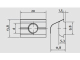 250 x Muttern für T-Nuten Profil 10mm verzinkt M 6 ohne Potenzialausgl. mit Feder