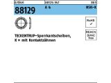 1000 x TECKENTRUP-Sperrkantscheiben mit Kontaktz&auml;hne NSK-K 4 Edelstahl A4