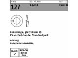 50 x Federringe DIN 127 1.4310 Form B 8 rostfrei