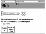 50 x DIN 965 Senkschrauben mit Innensechsrund M4 x 20...