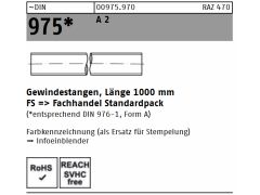 1 x Gewindestange DIN 975 M16 Edelstahl A2