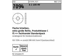 25 x Flache Scheiben extra große Reihe ISO 7094 Edelstahl A2 für M5