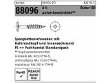 100 x Fassadenschraube Rundkopf 5,5x35/22 T20 RAL7016...