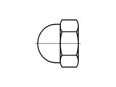 100 Stück Kunststoff-Schutzkappe, M 10 weiß