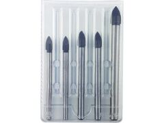 5tlg. Crystal Glas- und Fliesenbohrer-Satz 2x6mm, 2x8mm, 1x10mm