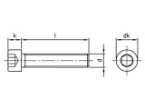 500 Stück Zylinderschrauben mit Innensechskant ISO 4762 A4 M 2,5X40/40 Vollgewinde