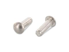 100 x Halbrundkerbnägel DIN 1476 / ISO 8746 Edelstahl A2 - 6X12