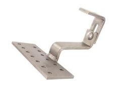 Vario-Solarhaken, 1-fach verstellbar, Edelstahl A2 - 180X70X6 - 8mm Stiel