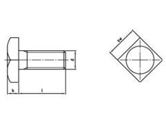 Montagezubehör (Schrauben, Knöpfe): T-Bolzen Schraube M8 Gewinde 25mm  Holzschrauben für T-Schienen verzinkt 10 Stk