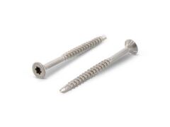 200 x Senkkopf-Holzbauschrauben mit Bohrspitze A2 5,0X120/70 TX25