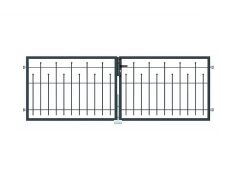 Doppeltor Madrid (ohne Pfosten) - Anthrazit-Metallic - 2980 x 1000mm