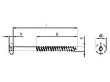 200 x Rundkopf-Holzbauschrauben mit verstärktem Kopf Art. 9045 Edelstahl A4, 4,5X35/24 TX20 (ETA)