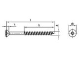 500 x Liseko-Holzbauschrauben mit verstärktem Kopf Art. 9046 Edelstahl A2, 4,0X35/24 TX20 (ETA)