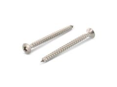 100 x Linsensenkopf Universalschrauben Vollgewinde Edelstahl A4 6,0X30 TX25