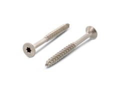 200 x Senkkopf-Holzbauschrauben, Teilgewinde, Edelstahl A4 4,5X65/42 TX20