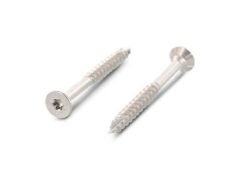 100 x Senkkopf-Holzbauschrauben Edelstahl A2, 10,0X190/105 TX40 CUT