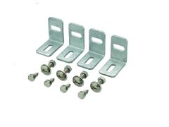 Befestigungsset Madrid für Zaunfelder als Ersatz - Feuerverzinkt